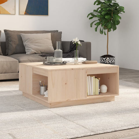 vidaXL Couchtisch 80x81x36,5 cm Massivholz Kiefer