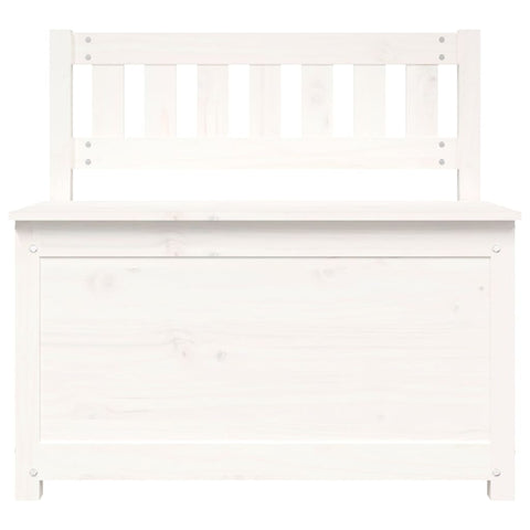 hocami - Sitzbank Weiß 80x41x77 cm Massivholz Kiefer - sitzbank-weiss-80x41x77-cm-massivholz-kiefer - 