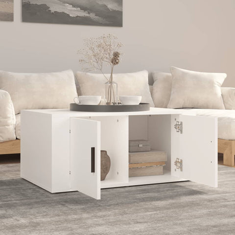 vidaXL Couchtisch Weiß 80x50x36 cm Holzwerkstoff