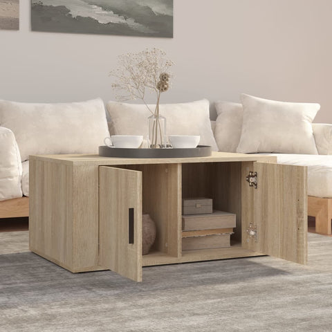 vidaXL Couchtisch Sonoma-Eiche 80x50x36 cm Holzwerkstoff