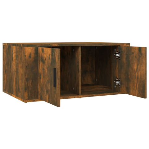 vidaXL Couchtisch Räuchereiche 80x50x36 cm Holzwerkstoff