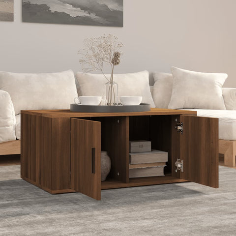 vidaXL Couchtisch Braun Eichen-Optik 80x50x36 cm Holzwerkstoff