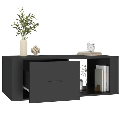 vidaXL Couchtisch Schwarz 100x50,5x35 cm Holzwerkstoff