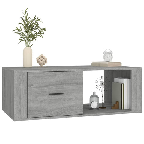 vidaXL Couchtisch Grau Sonoma 100x50,5x35 cm Holzwerkstoff