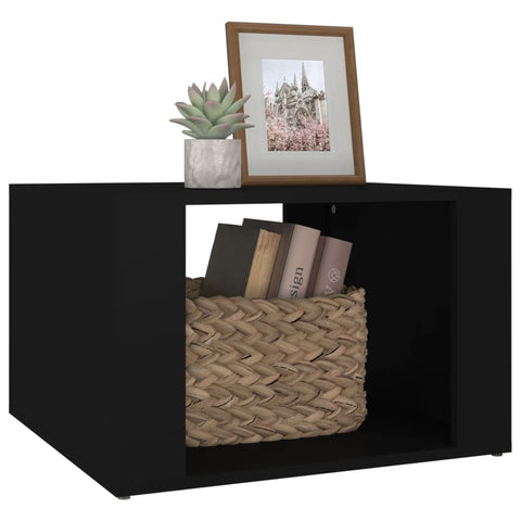 vidaXL Nachttisch Schwarz 57x55x36 cm Holzwerkstoff