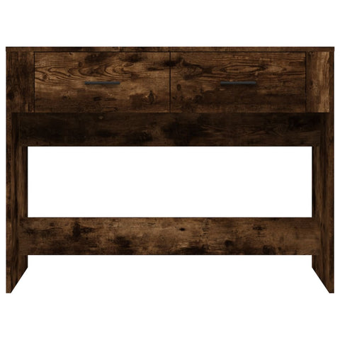 vidaXL Konsolentisch Räuchereiche 100x39x75 cm Holzwerkstoff