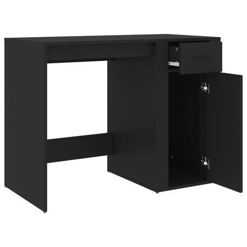 vidaXL Schreibtisch Schwarz 100x49x75 cm Holzwerkstoff