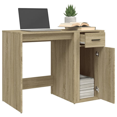 vidaXL Schreibtisch Sonoma-Eiche 100x49x75 cm Holzwerkstoff