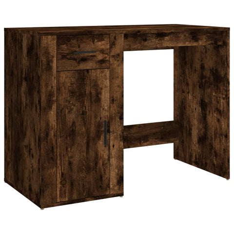 vidaXL Schreibtisch Räuchereiche 100x49x75 cm Holzwerkstoff