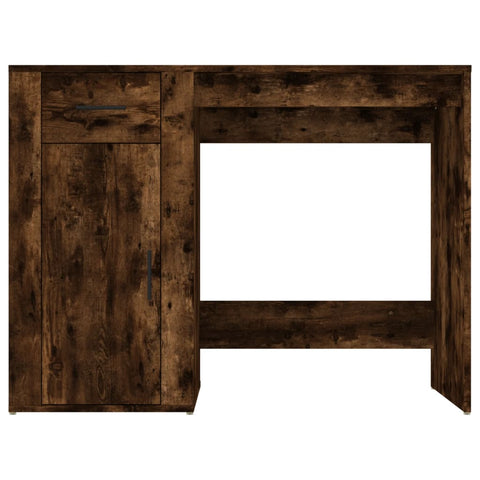 vidaXL Schreibtisch Räuchereiche 100x49x75 cm Holzwerkstoff