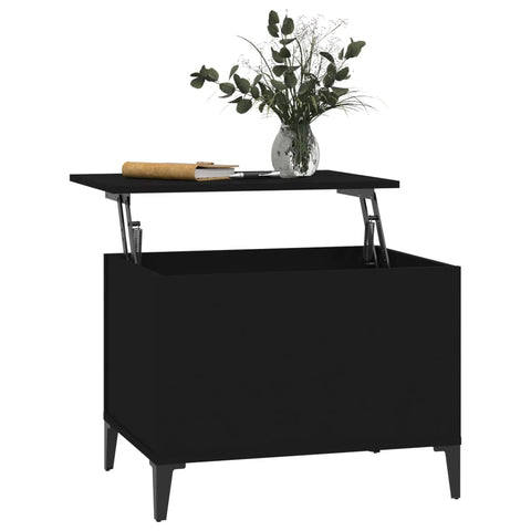 vidaXL Couchtisch Schwarz 60x44,5x45 cm Holzwerkstoff