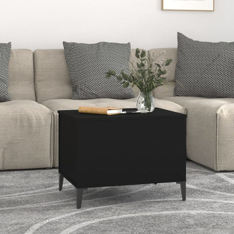 vidaXL Couchtisch Schwarz 60x44,5x45 cm Holzwerkstoff