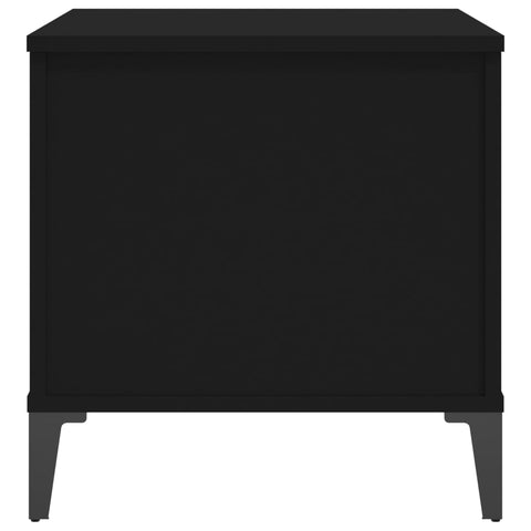 vidaXL Couchtisch Schwarz 60x44,5x45 cm Holzwerkstoff