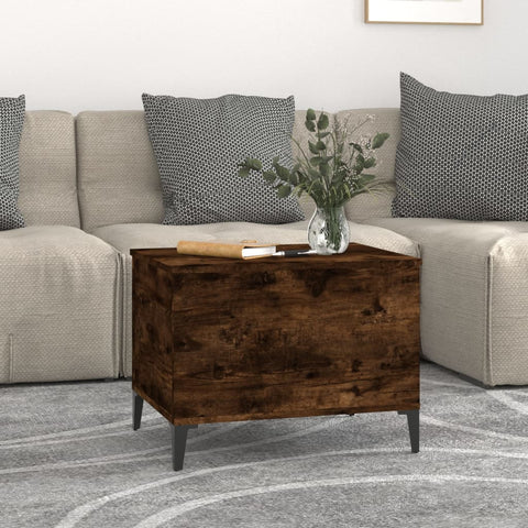 vidaXL Couchtisch Räuchereiche 60x44,5x45 cm Holzwerkstoff