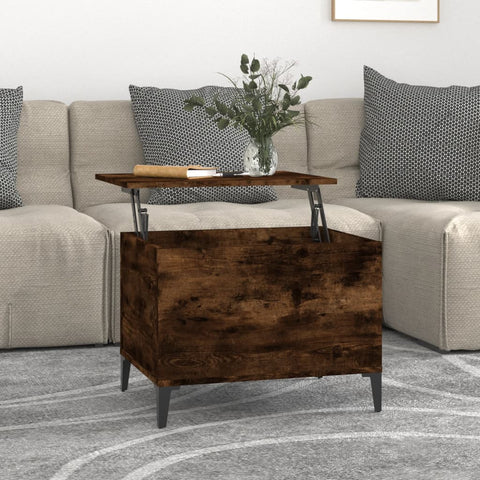 vidaXL Couchtisch Räuchereiche 60x44,5x45 cm Holzwerkstoff