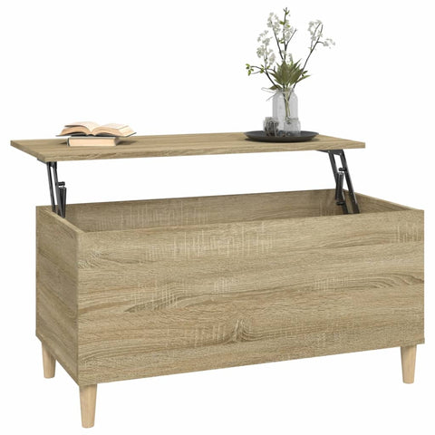 vidaXL Couchtisch Sonoma-Eiche 90x44,5x45 cm Holzwerkstoff