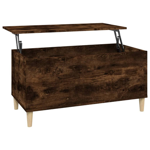 vidaXL Couchtisch Räuchereiche 90x44,5x45 cm Holzwerkstoff