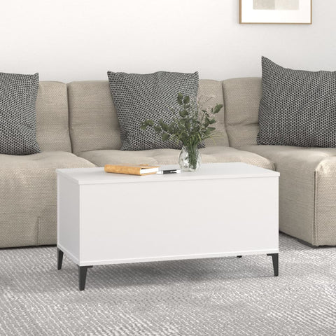 vidaXL Couchtisch Weiß 90x44,5x45 cm Holzwerkstoff