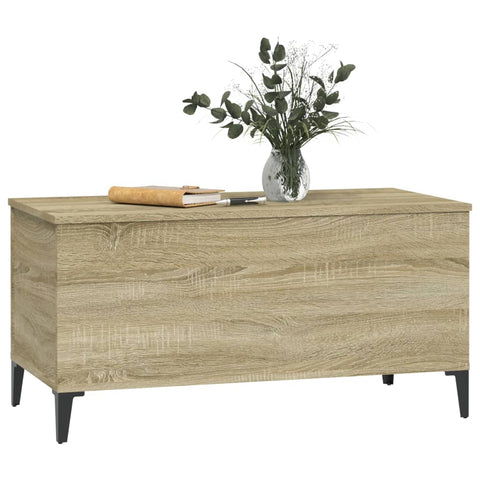 vidaXL Couchtisch Sonoma-Eiche 90x44,5x45 cm Holzwerkstoff