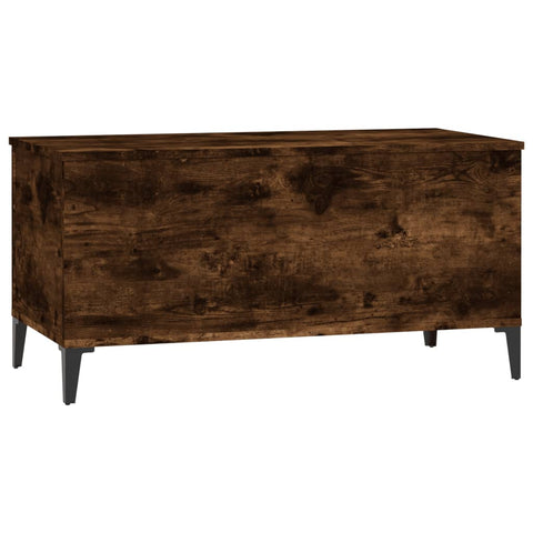 vidaXL Couchtisch Räuchereiche 90x44,5x45 cm Holzwerkstoff