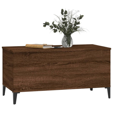 vidaXL Couchtisch Braun Eichen-Optik 90x44,5x45 cm Holzwerkstoff