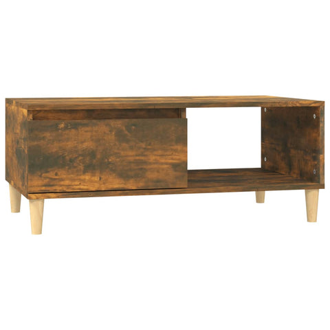 vidaXL Couchtisch Räuchereiche 90x50x36,5 cm Holzwerkstoff