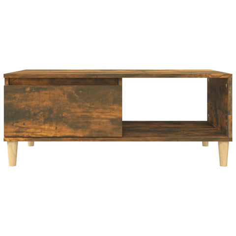 vidaXL Couchtisch Räuchereiche 90x50x36,5 cm Holzwerkstoff