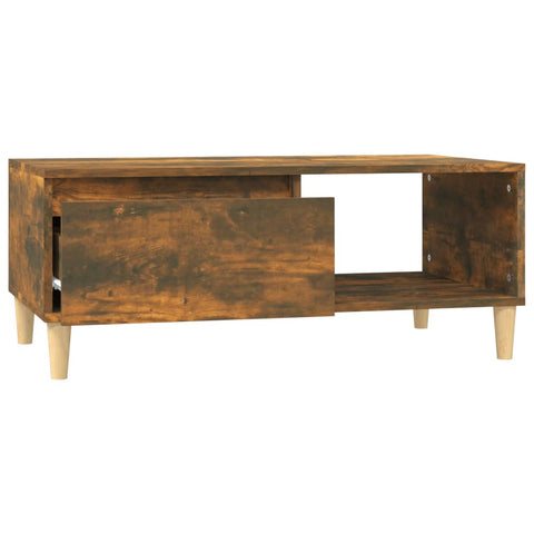 vidaXL Couchtisch Räuchereiche 90x50x36,5 cm Holzwerkstoff