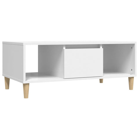 vidaXL Couchtisch Weiß 90x50x36,5 cm Holzwerkstoff