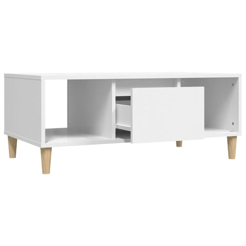 vidaXL Couchtisch Weiß 90x50x36,5 cm Holzwerkstoff