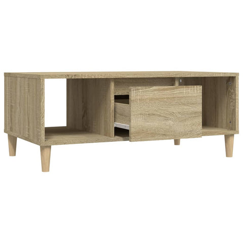 vidaXL Couchtisch Sonoma-Eiche 90x50x36,5 cm Holzwerkstoff