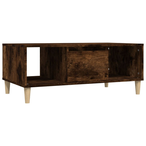 vidaXL Couchtisch Räuchereiche 90x50x36,5 cm Holzwerkstoff