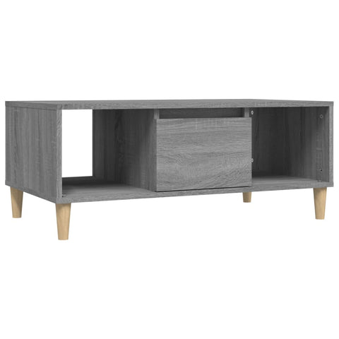 vidaXL Couchtisch Grau Sonoma 90x50x36,5 cm Holzwerkstoff