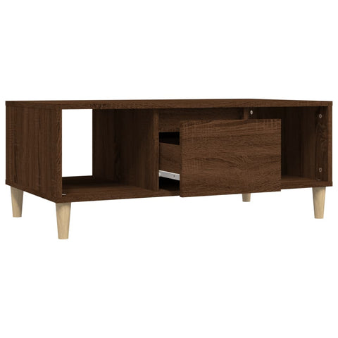 vidaXL Couchtisch Braun Eichen-Optik 90x50x36,5 cm Holzwerkstoff