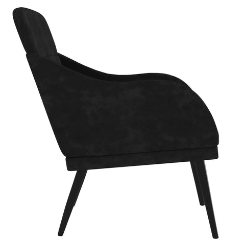 vidaXL Sessel Schwarz 63x76x80 cm Samt