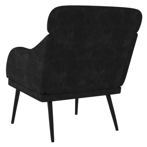 vidaXL Sessel Schwarz 63x76x80 cm Samt