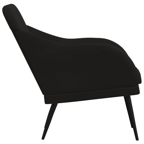 vidaXL Sessel Schwarz 63x76x80 cm Samt