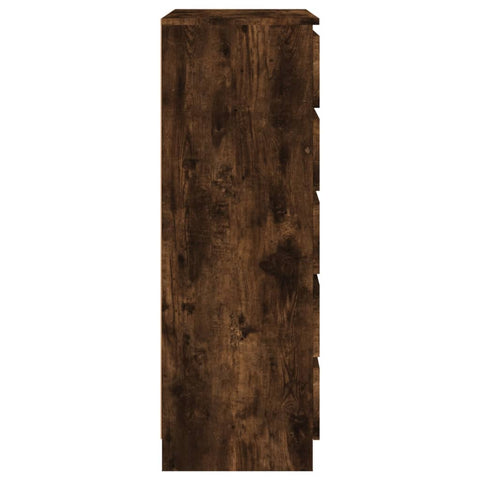 vidaXL Schubladenschrank Räuchereiche 60x36x103 cm Holzwerkstoff