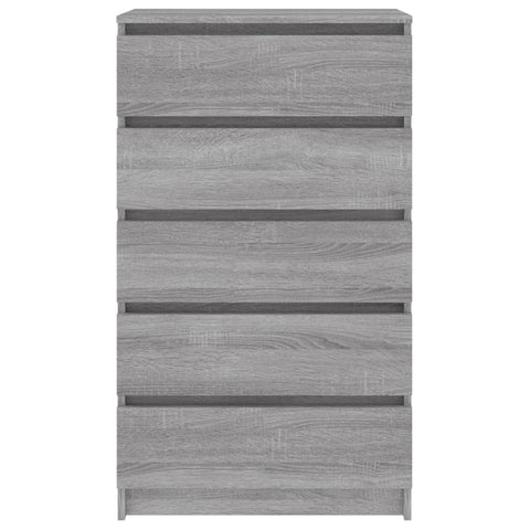 vidaXL Schubladenschrank Grau Sonoma 60x36x103 cm Holzwerkstoff