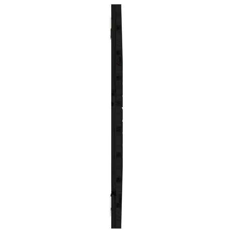 Wand-Kopfteil Schwarz 81x3x63 cm Massivholz Kiefer