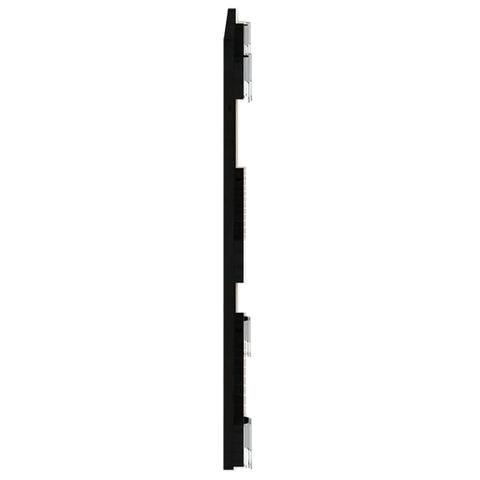 Wand-Kopfteil Schwarz 82,5x3x60 cm Massivholz Kiefer