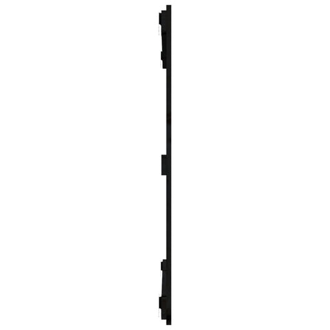 Wand-Kopfteil Schwarz 95,5x3x90 cm Massivholz Kiefer