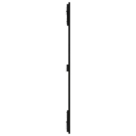 Wand-Kopfteil Schwarz 95,5x3x110 cm Massivholz Kiefer