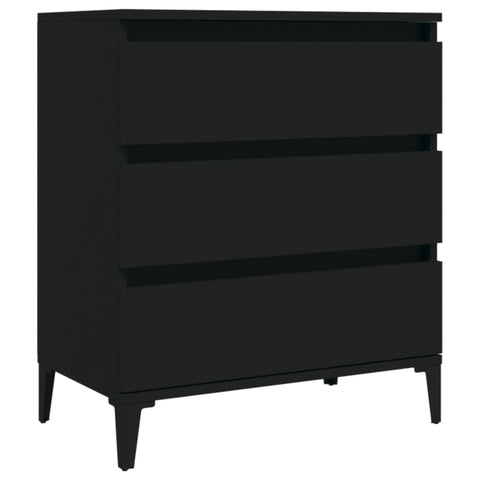 vidaXL Sideboard Schwarz 60x35x70 cm Holzwerkstoff