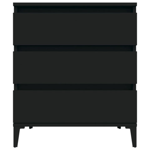 vidaXL Sideboard Schwarz 60x35x70 cm Holzwerkstoff