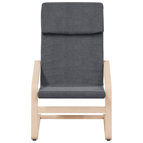 vidaXL Relaxsessel mit Hocker Dunkelgrau Stoff