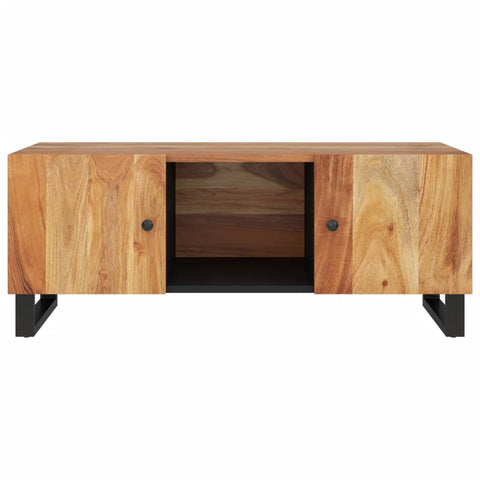 vidaXL Couchtisch 100x54x40 cm Massivholz Akazie & Holzwerkstoff