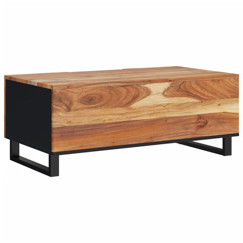 vidaXL Couchtisch 100x54x40 cm Massivholz Akazie & Holzwerkstoff