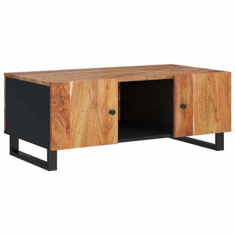 vidaXL Couchtisch 100x54x40 cm Massivholz Akazie & Holzwerkstoff