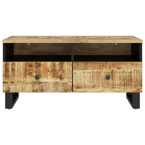 vidaXL Couchtisch 80x54x40 cm Massivholz Mango & Holzwerkstoff